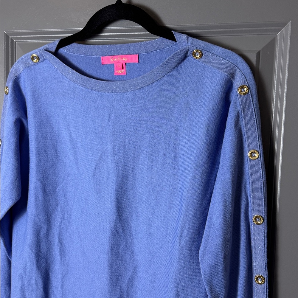 Lily Pulitzer Top with gold button details